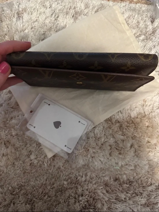 Louis Vuitton Monogram Canvas Folded Card Holder in Brown - Picture 5 of 7